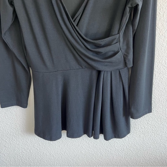 Betabrad Pose Peplum Black Blouse - Picture 4 of 10